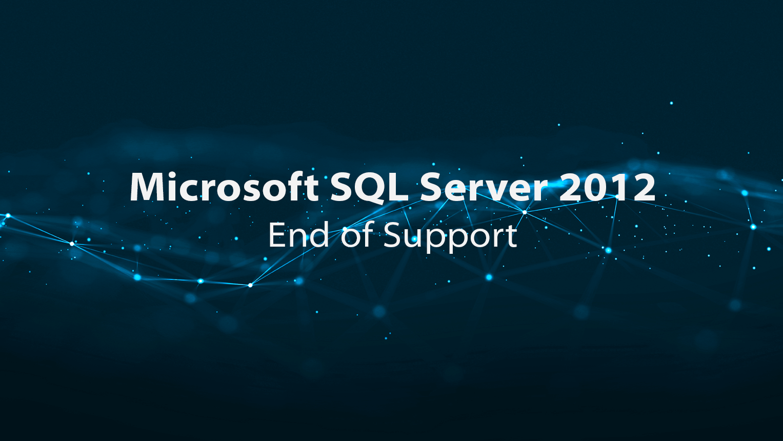 SQL 2012 se postupně vyřazuje